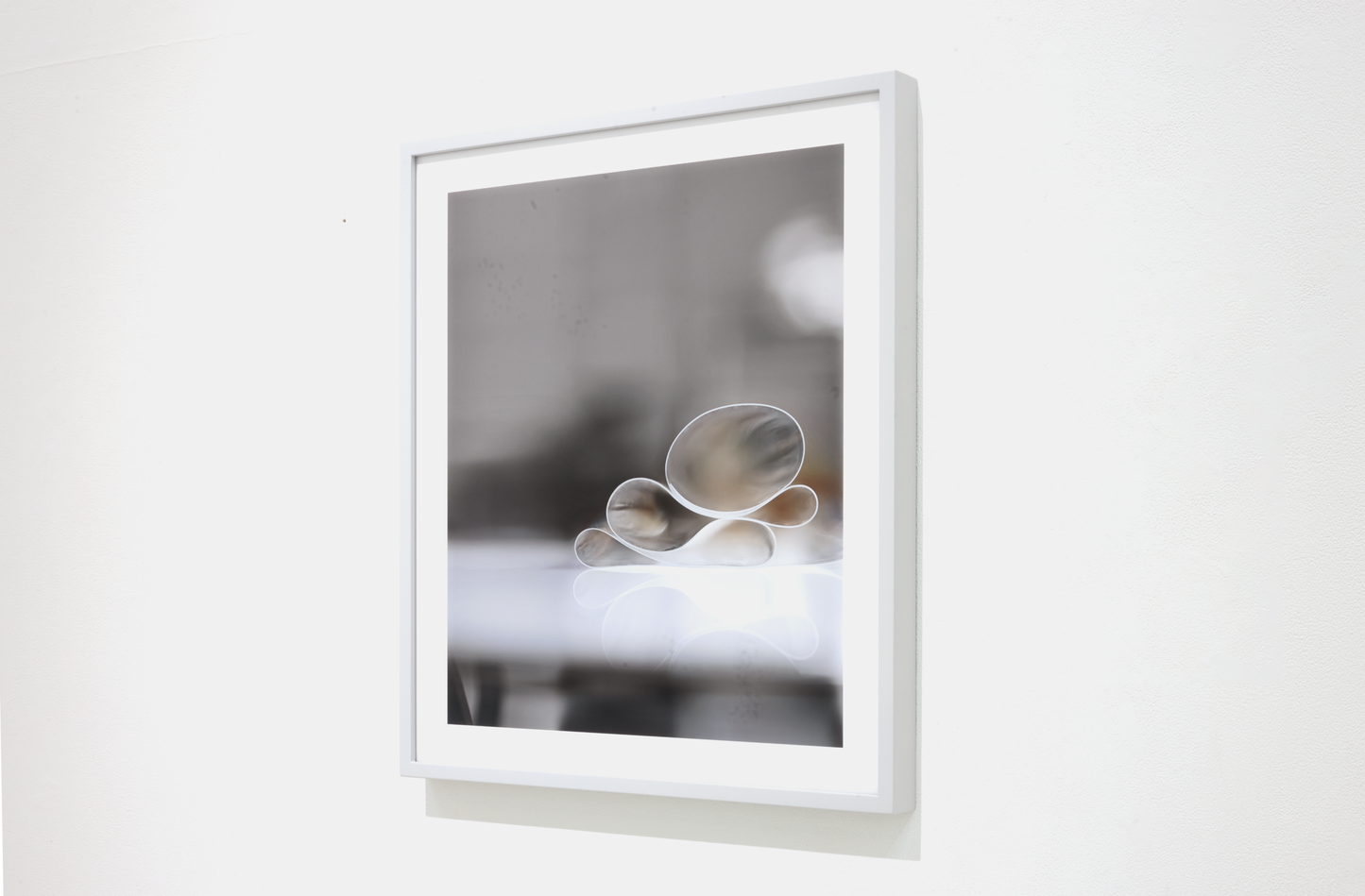 卓上の静物ー柔らかい円とオレンジ