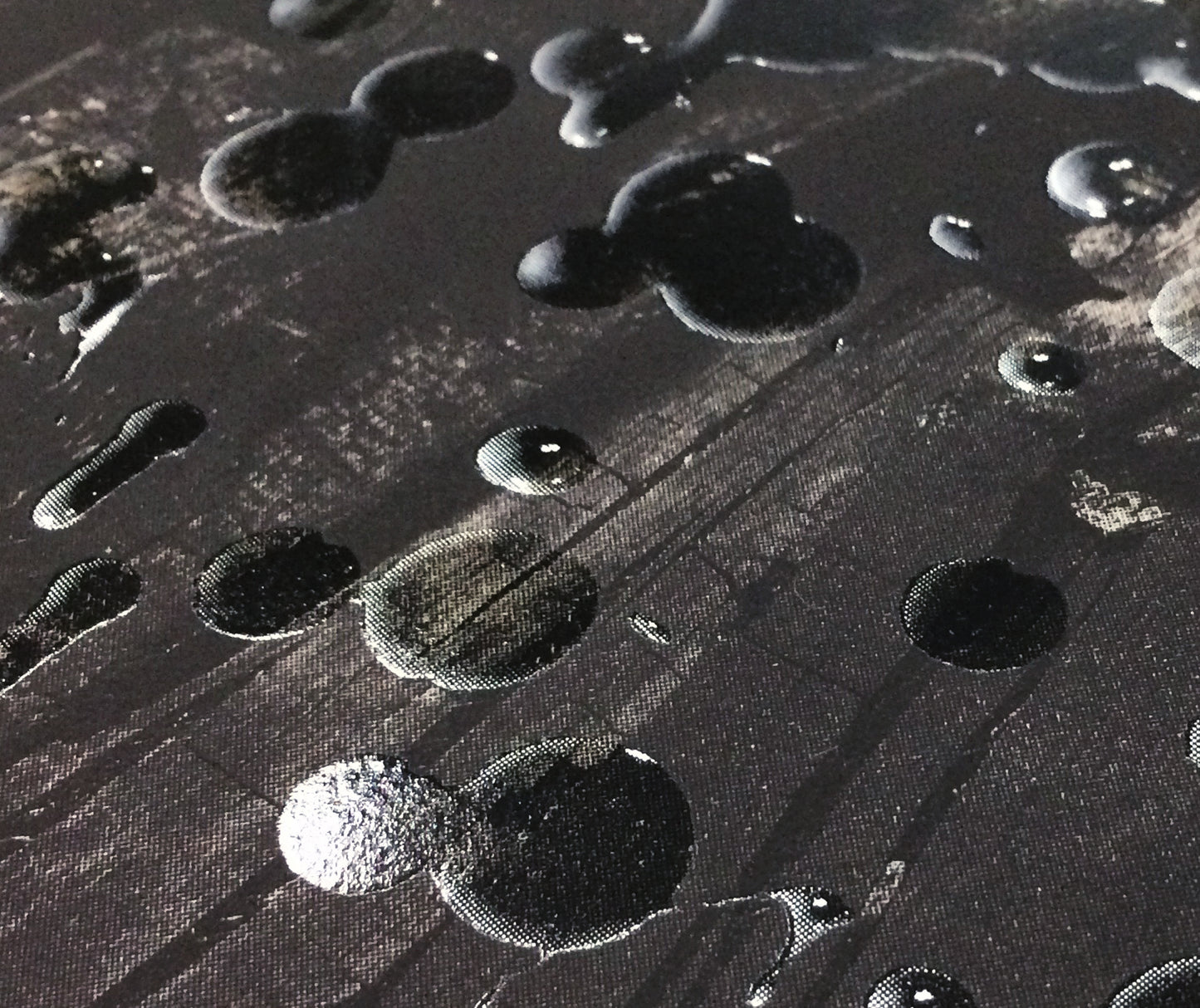 Drops of Water on Charcoal